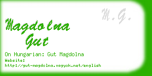 magdolna gut business card